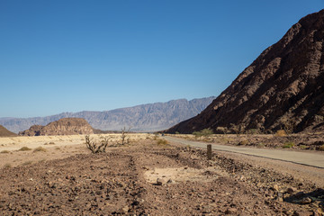 Mountains in the desert of Arava