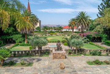 Parlamentsgarten vom Tintenpalast aus gesehen, Windhoek