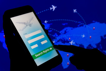 Buying or booking online airline tickets