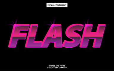 Flash editable text effect