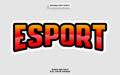 Esport editable text effect
