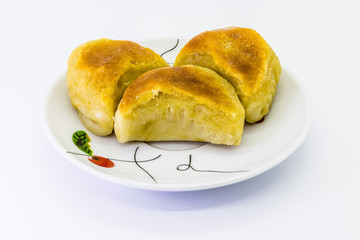 Marzipan from Toledo, sweet dessert made of almond, sugar and egg.