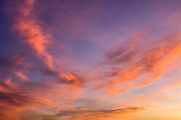  Beautiful sunrise .   Beautiful heavenly landscape with the sun in the clouds  .