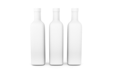 3D Illustration of Realistic Bottle on White