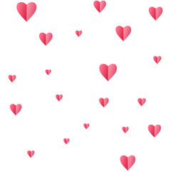 Valentines heart cart. Love symbol isolated on white. Vector graphic illustration