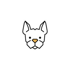 Dog Logo Template. Vector Illustrator.