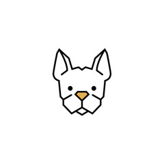 Dog Logo Template. Vector Illustrator.