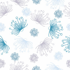 Seamless pattern with floral background. Abstract elegance.
