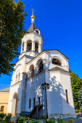 Bell tower of Theotokos Nativity Monastery in Vladimir, Russia