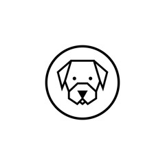 Dog Logo Template. Vector Illustrator.