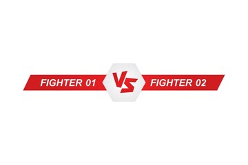 Fototapeta premium Versus Logo. VS Vector Letters Illustration.