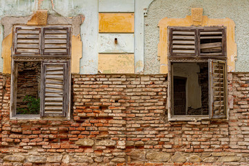 Fenster im einem Alten Haus in Rumänien