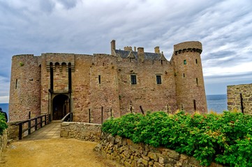 Fort La Latte, Chemin des douaniers, GR34, Fréhel, La Latte, Côtes-d’Armor, Bretagne, France	