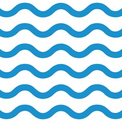 Water wave vector illustration,  