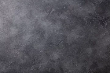 Foto op Plexiglas Natuurlijke zwarte leisteen steen achtergrondpatroon met hoge resolutie. Bovenaanzicht. Ruimte kopiëren. © annapustynnikova
