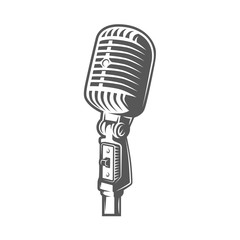 Fototapeta premium Microphone isolated on a white background