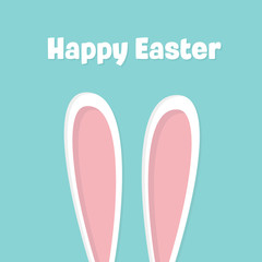 Easter rabbit, easter Bunny. Vector illustration.