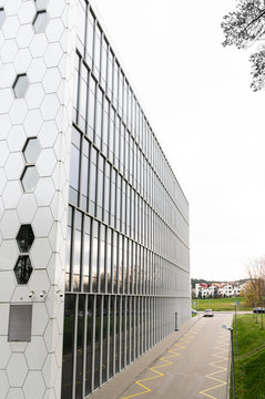 Exterior of a modern building, Vilnius, Lithuania