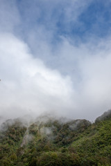 Franz Josef Glacier New Zealand. Mountains. VClouds