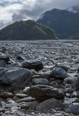 Franz Josef Glacier New Zealand. Mountains. Rocks