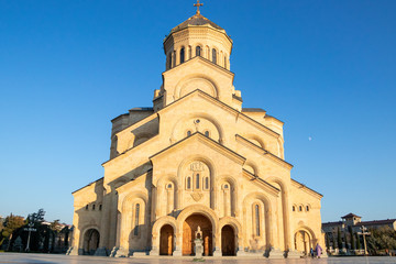 Fototapeta na wymiar Holy Trinity Cathedral in Tbilisi, Georgia