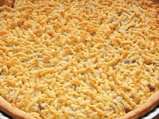 Freshly baked pie. Making Apple Pie Tart Series.