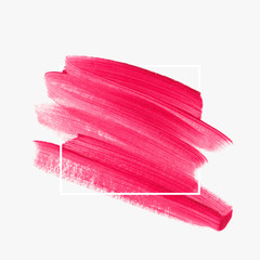 Art brush painted watercolor background vector. Perfect design for logo and sale banner. Make up element.