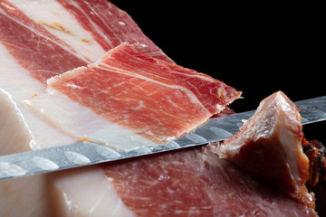 corte de jamón iberico