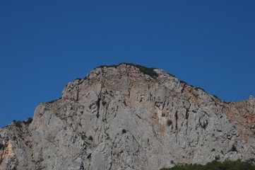 rock and blue sky