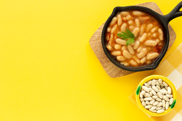 Homemade traditional bean stew