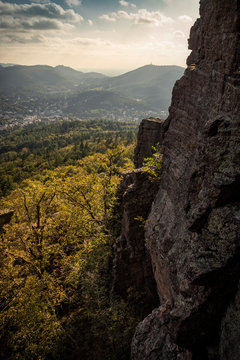 Sunrise at Battert rock, Baden-Baden, Germany