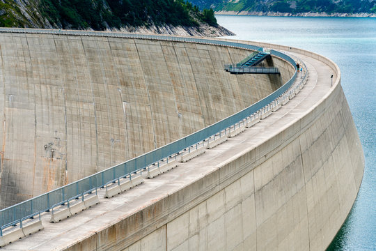 Austria, Carinthia, Malta, Aerial view of Kolnbrein Dam