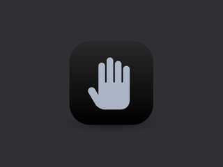 Obraz premium Hand - App Icon