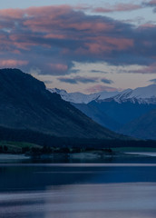 Sunset at Lake Hawea South Island New Zealand