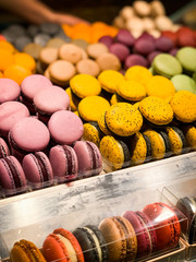 tasty mix variety of french macaroons