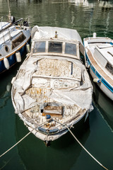 Old boat in harbor, Zadar, Croatia