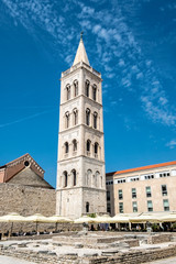 Fototapeta premium Cathedral of St. Anastasia and Church of St. Donatus, Zadar, Croatia