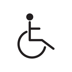 Disability Icon Vector Illustration Isolated