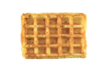 Waffle isolated on white background