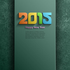 Happy new year 2015 modern vector background, Text design, Vector illustration Eps 10