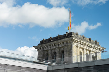 Fototapeta na wymiar Reichstag building, the most visited parliament in the world, historic edifice in Berlin, Germany