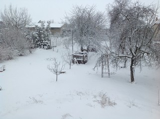 Winter in central Europe