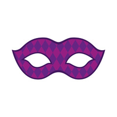 Isolated mardi gras mask vector design