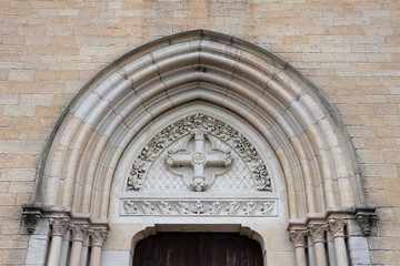 Eglise catholique Saint Martin dans le village de Magneneins - Département de l'Ain - Région...