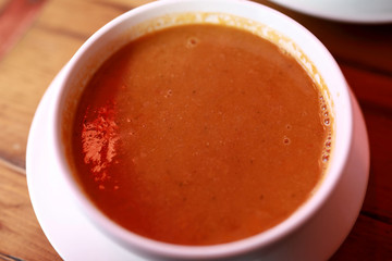 Lentil soup puree