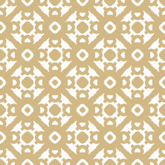 Vector gold and white background. Abstract geometric floral seamless pattern. Abstract golden ornament in oriental style. Asian traditional motif. Luxury ornamental texture. Repeat design element
