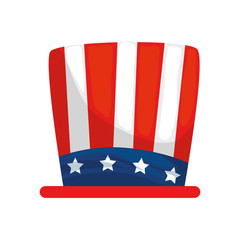 Isolated usa hat vector design