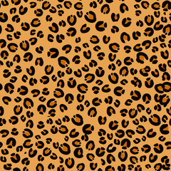 Bright safari animal leopard cheetah skin seamless pattern in modern style seamless flat vector illustration design for fashion, fabric decor, prints and wallpapers