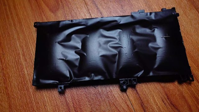using laptop battery damage and explosion.