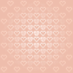 Holiday Background with hearts, simple vector for your design